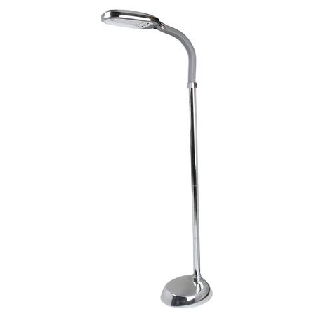 BEDFORD HOME Bedford Home 72A-1242S Sunlight Floor Lamp; 5 ft. - Silver 72A-1242S
